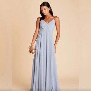 Birdy Grey KAIA DRESS CHIFFON DUSTY BLUE MEDIUM BRIDESMAID WEDDING